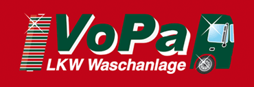 Logo VoPa LKW Waschanlage Paderborn direkt an A33, Abfahrt Paderborn/ Zentrum